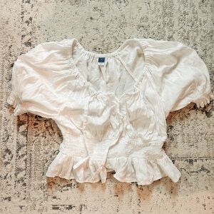Old Navy Cream Women's Blouse